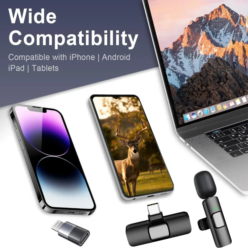 Wireless Clip-on Mics for Clear Audio