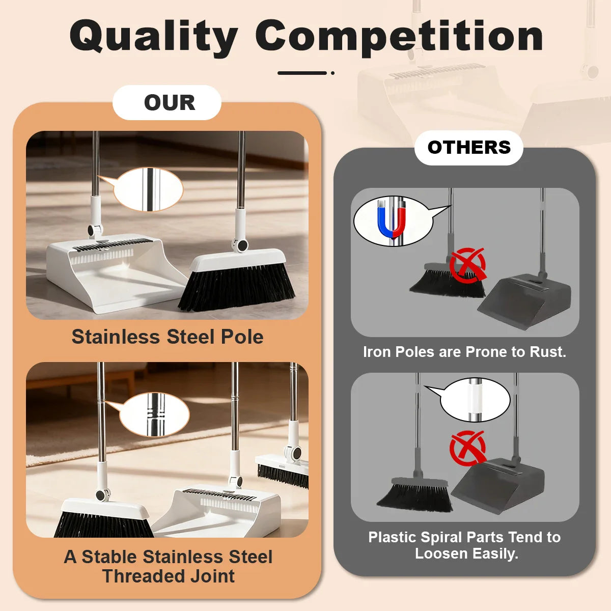 Ultimate Broom and Dustpan Set