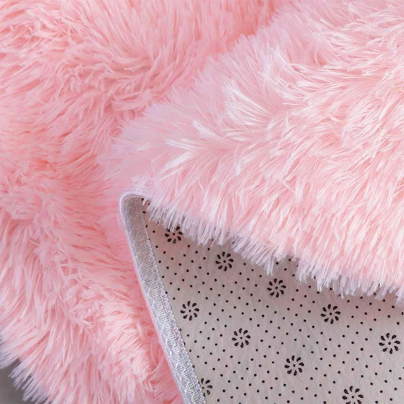Fluffy Pink Princess Rug