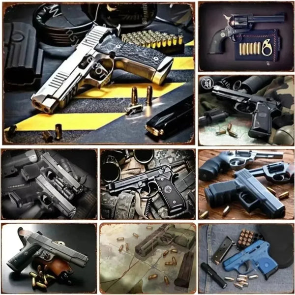 Military-Inspired Metal Wall Art