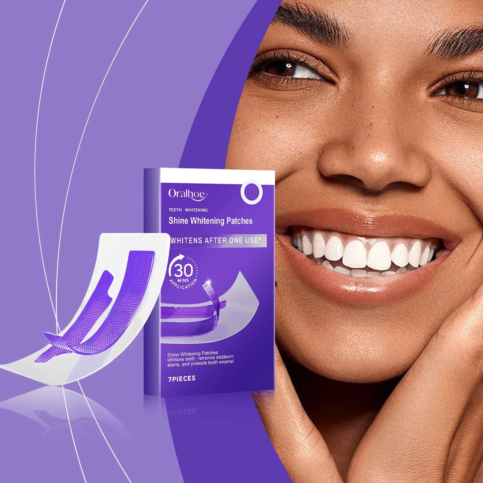 Purple Sparkle Whitening Strips