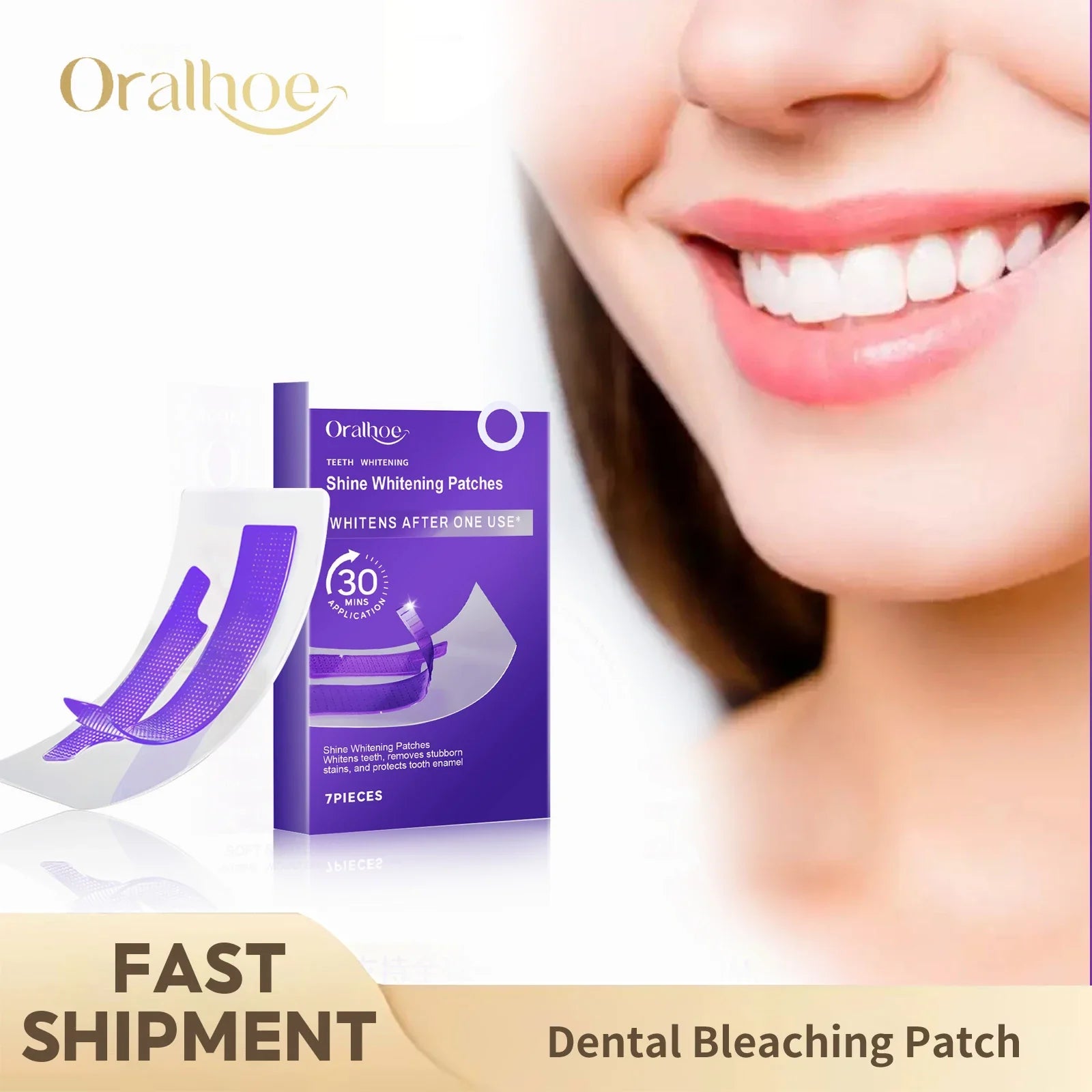 Purple Sparkle Whitening Strips